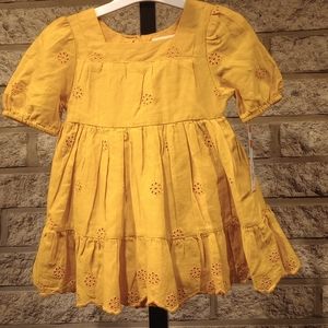 Mustard yellow dress